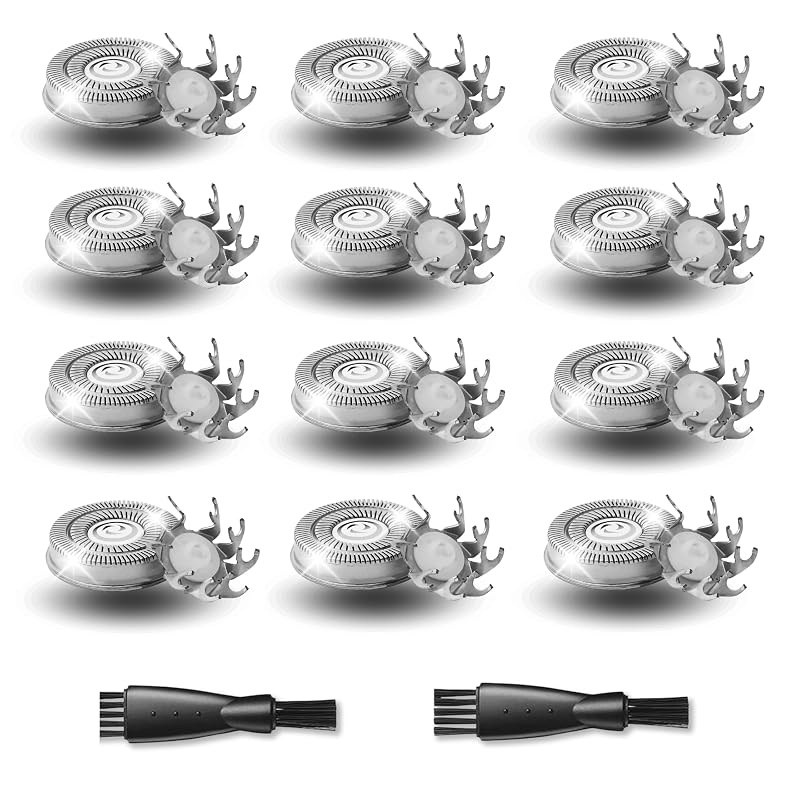 12 cabeças de reposição para barbeador DREBIG compatíveis com Pitbull Gold PRO e Silver
