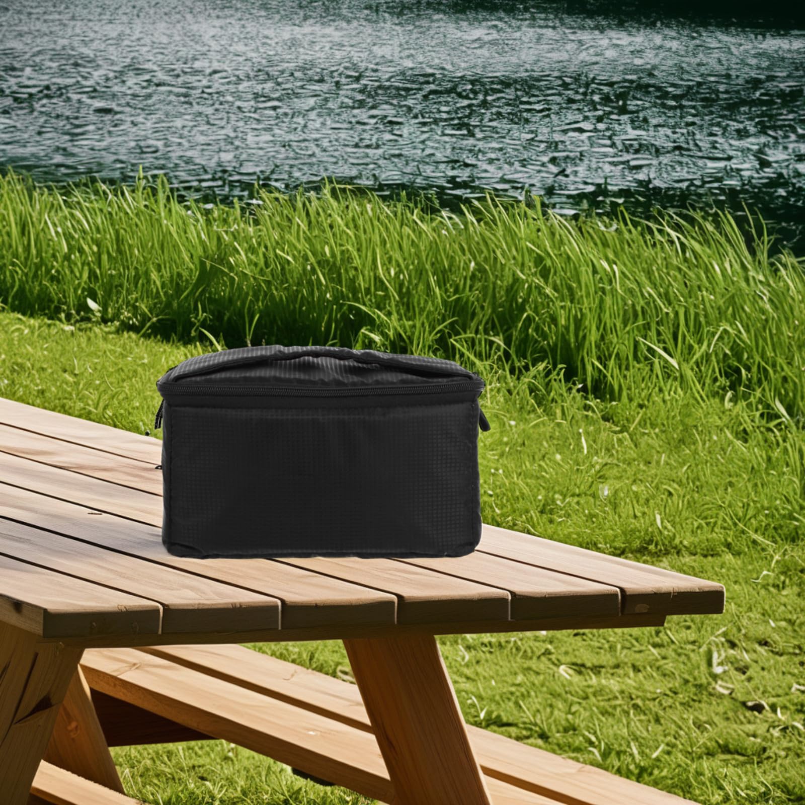 Alipis Bolsa para Cámara DSLR Negra Estuche Acolchado Cámara y Dos Lentes Inserto Portátil para Mochila Funda de Viaje Gran Capacidad de Almacenamiento