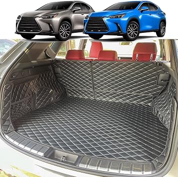 Cargo Mat for 2022-2026 New Lexus NX250 NX350 NX350H Trunk Mat & Rear Backrest Mat Cargo Liners Lexus NX All Weather Waterproof Accessories