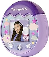 Vista 9 de TAMAGOTCHI 42902 Bandai Pix La próxima generación de mascotas de realidad virtual con cámara, juegos y personajes coleccionables cielo, morado