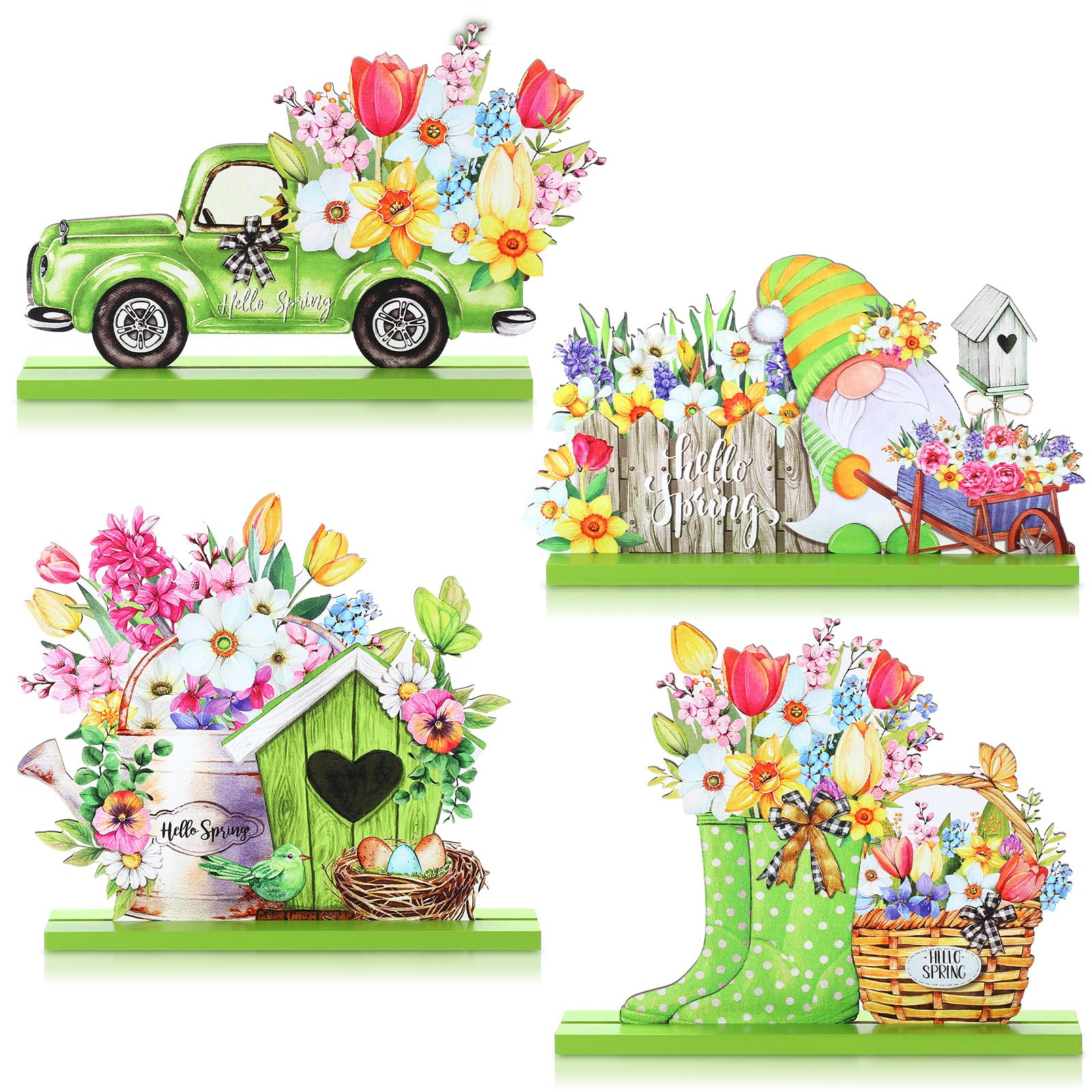 Décoration de table Hello Spring pour égayer votre repas de Pâques en famille