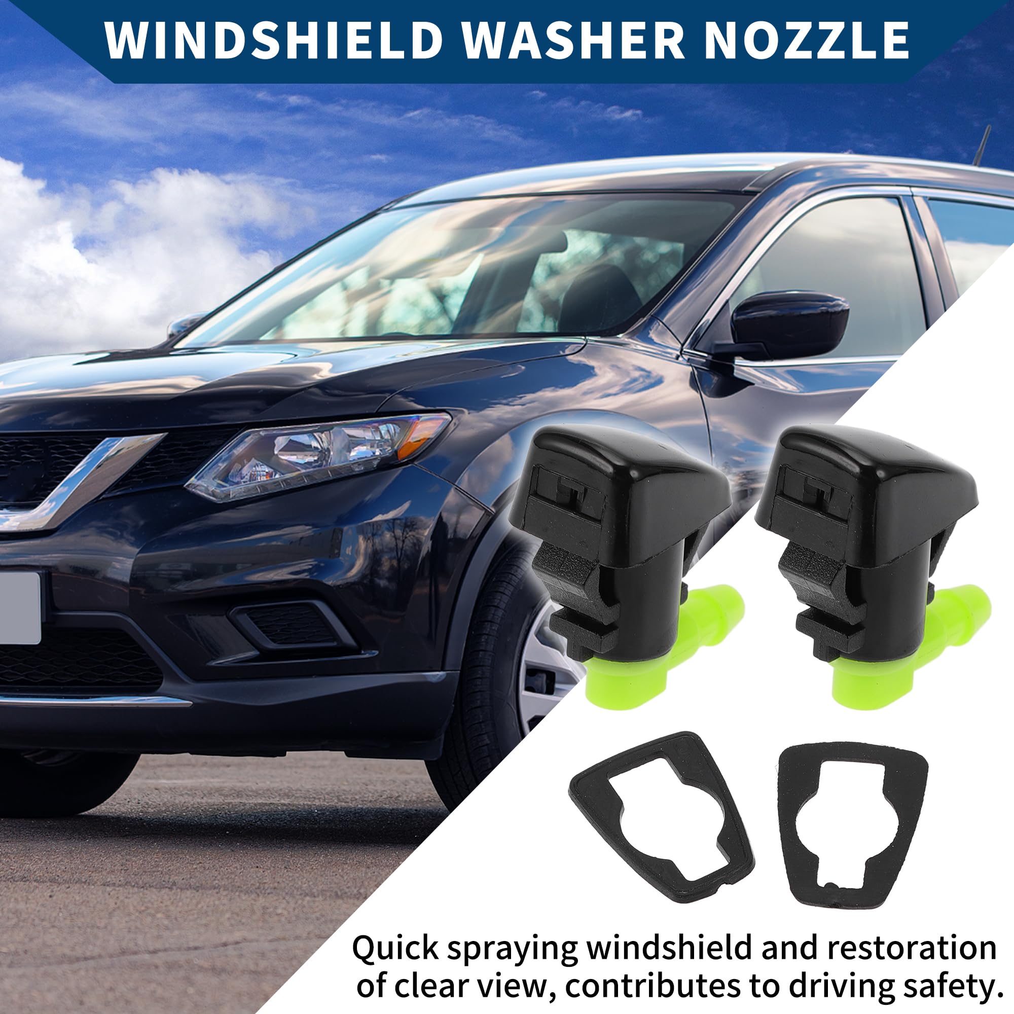 Dysza do spryskiwaczy No.68260443AA / 55372143AB/8265A128/55079049AA do Jeep Grand Cherokee 2011-2018 / Przód / Trwałe dysze do spryskiwaczy szyb/2 szt