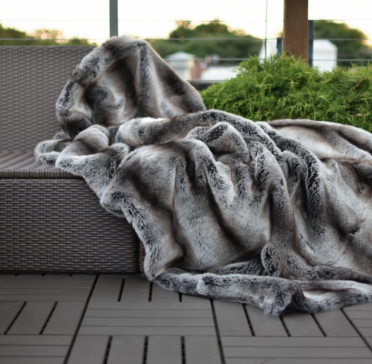 Black Friday - 70% OFF Eikei Luxury Faux Fur Throw Blanket Super Soft Oversized Thick Warm Afghan Reversible to Plush Velvet in Tan Grey Wolf, Cream Mink or Blush Chinchilla, Machine Washable 60 by 70 Inch (Tan Ombre) Black Friday - 80% OFF Eikei Luxury Faux Fur Throw Blanket Super Soft Oversized Thick Warm Afghan Reversible to Plush Velvet in Tan Grey Wolf, Cream Mink or Blush Chinchilla, Machine Washable 60 by 70 Inch (Tan Ombre)