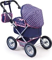 Bayer Design Trendy Babakocsi - Állítható Magasságú, Összecsukható Játék Babakocsi Sötétkék Színben, 3-6 Éves Lányoknak 2