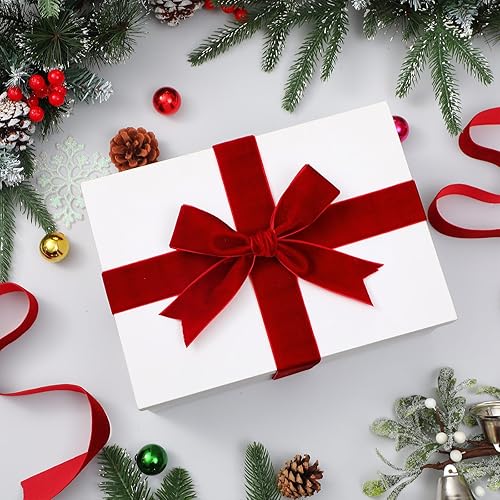 Miniatura 41 de Chuangdi 3/8 pulgadas, 60 yardas, cinta de terciopelo azul verde azulado de Navidad, cintas anchas de terciopelo vintage para adornos de árbol