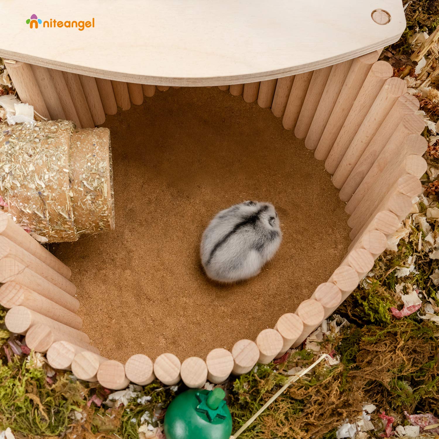 Picture of Snapklik.com : Niteangel Hamster Climbing Ladder Wooden Suspension ...