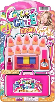 JA-RU Makeup Toy for Girls (1 Beauty Kit) Eyeshadow Palette, Toy Lipstick, Nail Gloss, Fake Nails. Kids Pretend Play. Princess Beauty Set. Birthday Girl Gifts & Accessories. 1621-1