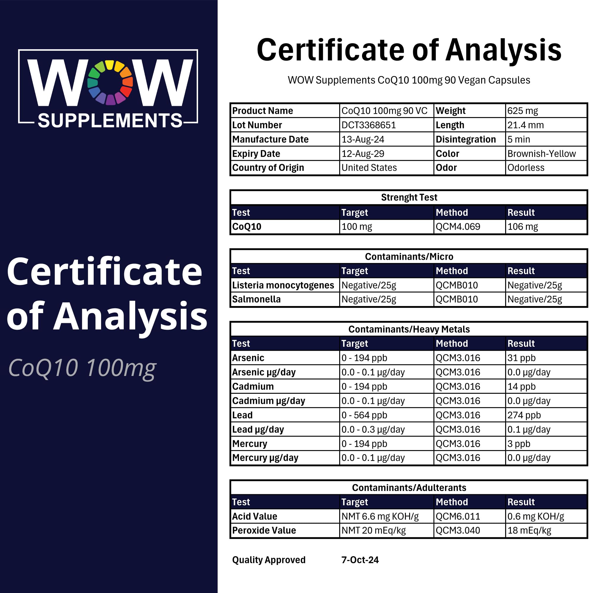 WOW Supplements CoQ10 100 mg with Hawthorn Berry - High Absorption CoQ10 100mg for Energy Production, Heart and Cellular Health - Non-GMO, Gluten-Free Coenzyme Q10 100mg Supplement - 90 Capsules — Amazon image 8