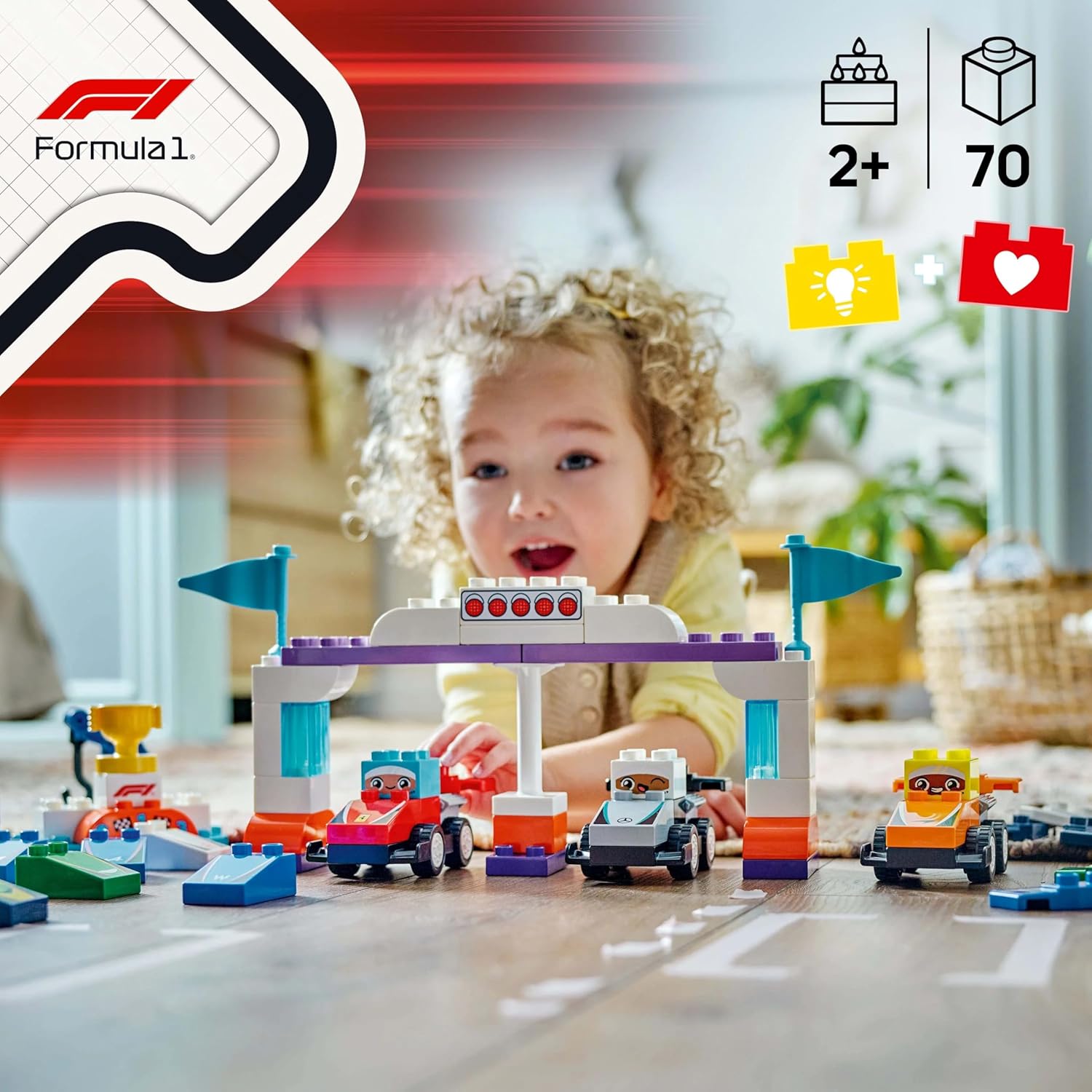 Lego Duplo 10445 - F1 Team Race Cars & Drivers