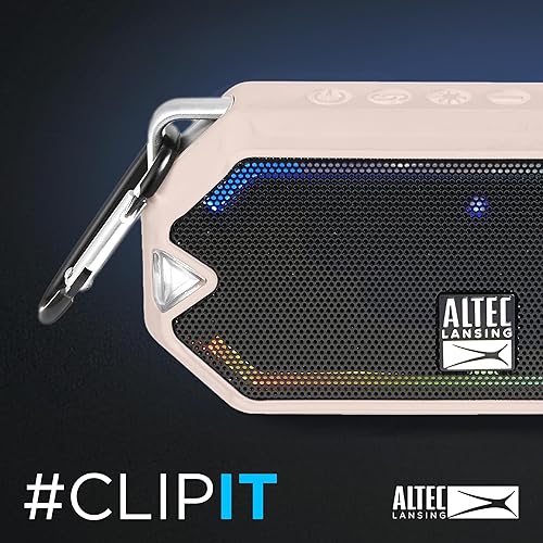 Miniatura 8 de Altec Lansing - HydraMini Altavoz Bluetooth inalámbrico, IP67 impermeable USB C batería recargable con 6 horas de reproducción, compacto, a prueba