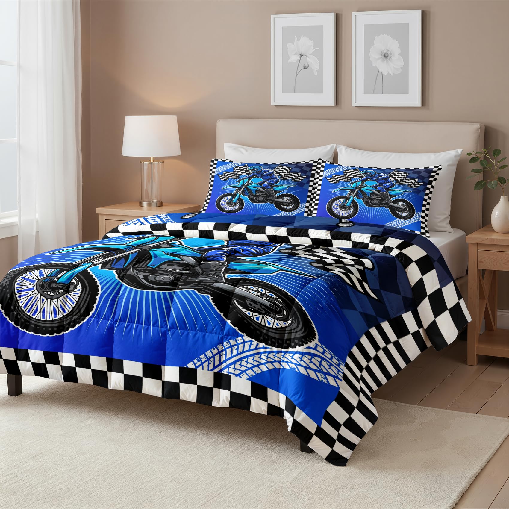 Jungen Dirt Bike Bettdecke 140x200