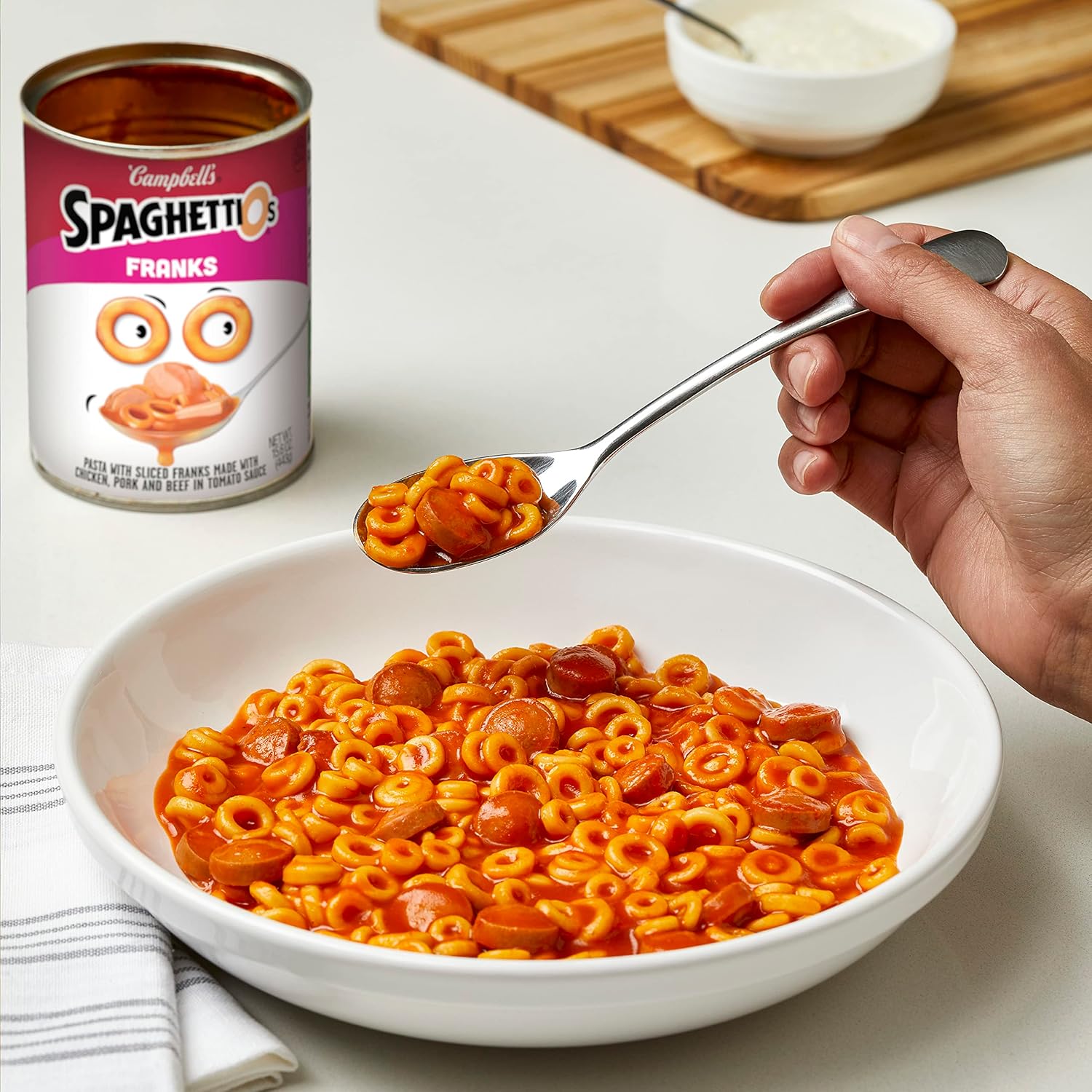 SpaghettiOs Canned Pasta with Franks, 15.6 oz Can