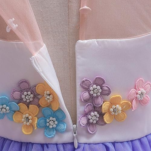 Miniatura 10 de WOCINL Vestido de princesa para niñas, disfraz de unicornio sin mangas, fiesta de cumpleaños, boda, Navidad, Halloween, carnaval con diadema