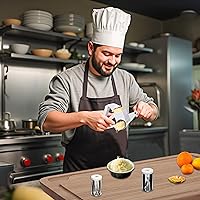 Vista 7 de Rallador de queso giratorio para queso duro, chocolate y nueces, tambor de acero inoxidable, mango ergonómico, fácil de limpiar, molinillo de queso