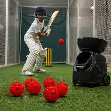 ND Sports Cricket Bowling Machine Balls | Durable PVC Cricket Balls for Bowling Machines | Soft Cricket Ball/Windball Cricket Ball | High Bounce Training Balls for Batting Practice