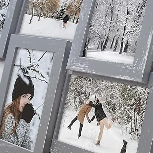 Miniatura 7 de Marcos de fotos collage de 12 aperturas de Reunion Friends Family Memory Photo Frames Collage para decoración de pared, marco de fotos, selfie,