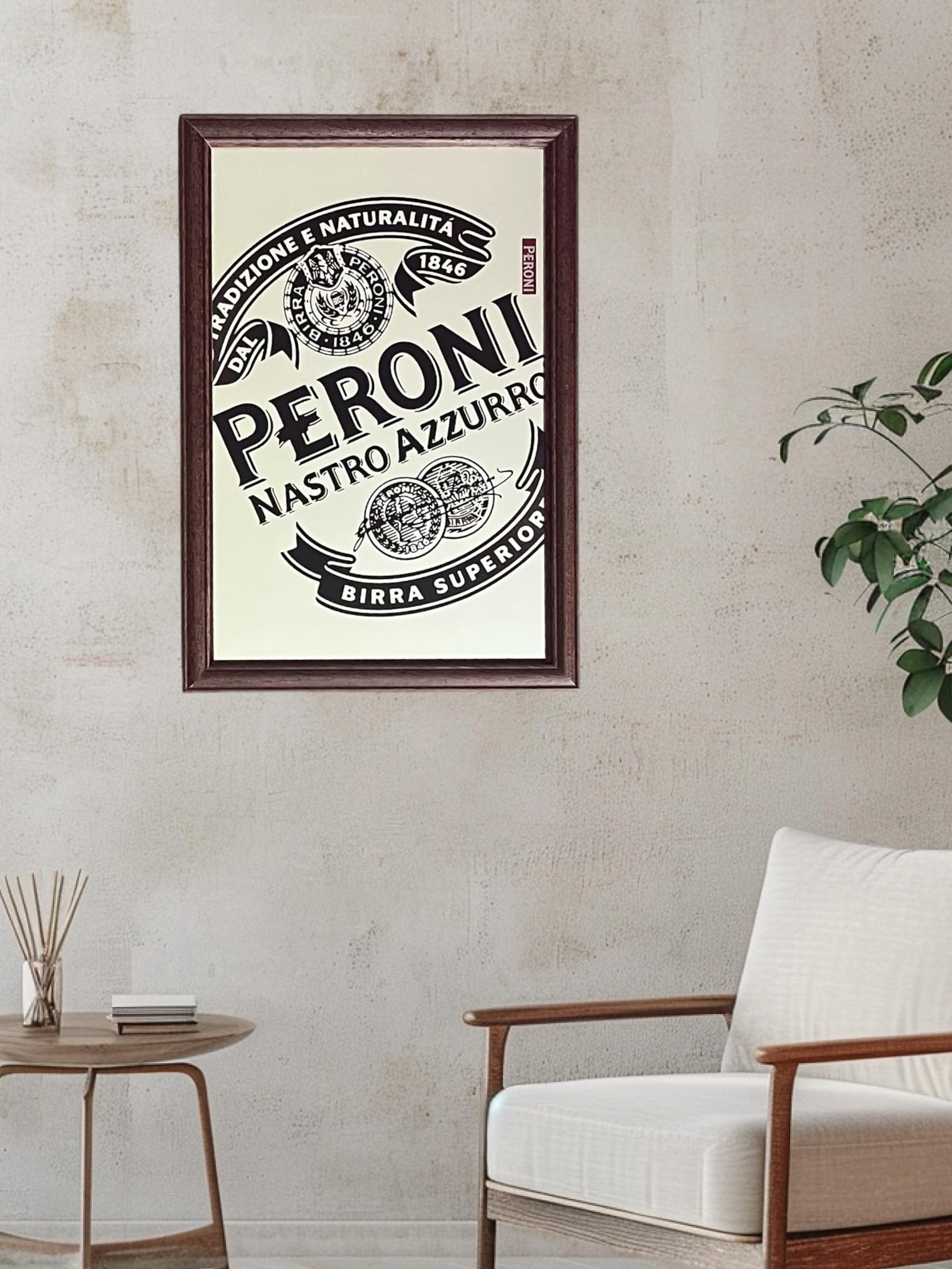 Laurie's Pub and Bar Accessories | Peroni Label Large Mirror