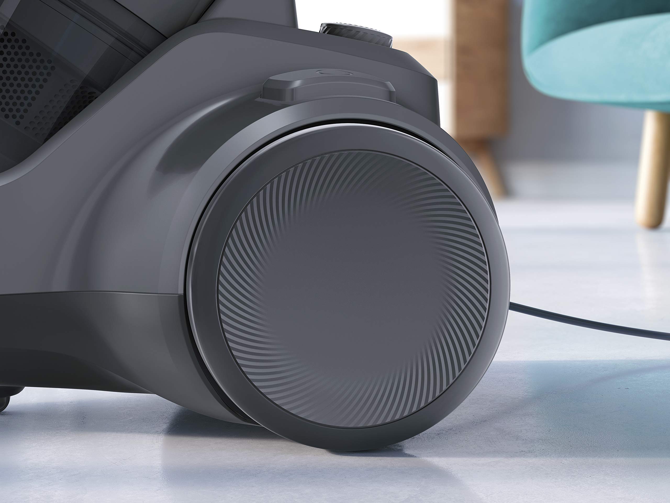 Electrolux Ec41-4T Ease C4 - Aspiradora sin Bolsa, 750 W, 80 decibelios, Acero, Negro, 1,8 litros