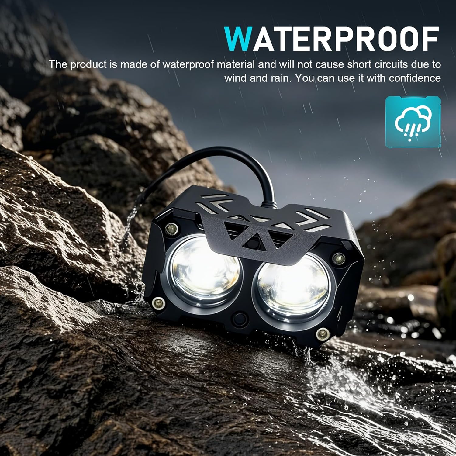 Car LED Pod Lights, Dual Color Super Spot Auxiliary Off Road