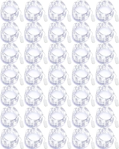 Riakrum 50 Pack 10 ft 30 LED Fairy Lights Battery