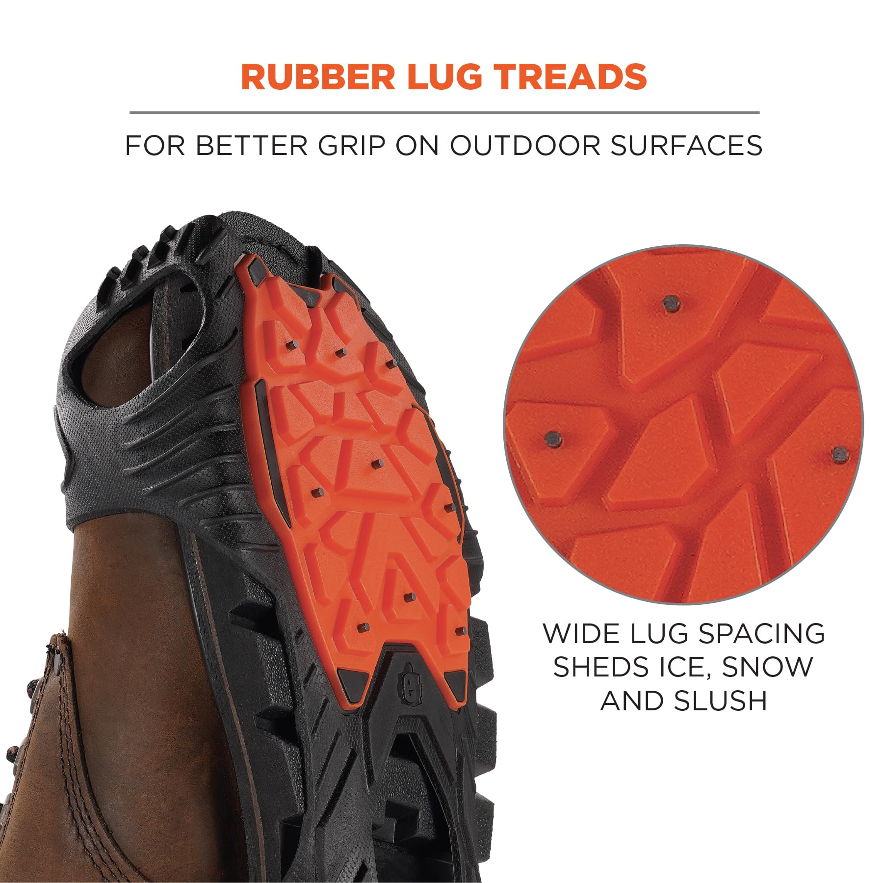 Ergodyne Trex 6306 Ice Traction Cleats - Ramponi di trazione su Ghiaccio Unisex Adulto