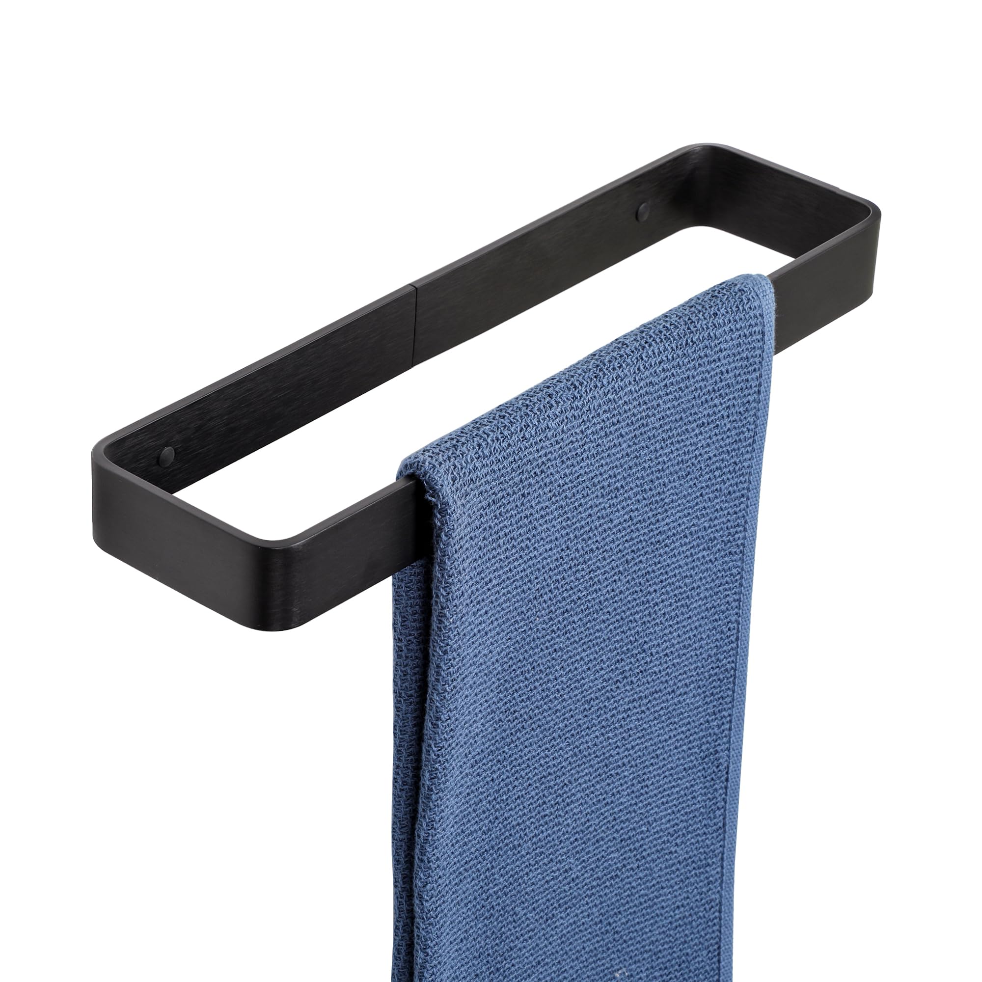 Amazon.com: SAYAYO Matte Black Hand Towel Holder for Bathroom Wall, 12 ...