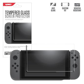KMD Premium Tempered Glass For Nintendo Switch - Nintendo Switch;