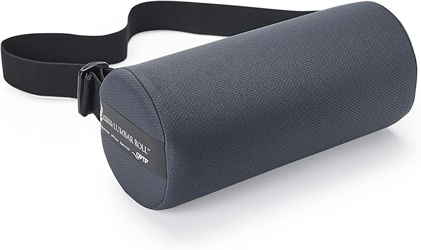 OPTP The Original McKenzie Lumbar Roll USA-Made Low Back Lumbar Support for Office Chair & Car Seat Back Support Cushion. The Preferred Lumbar Pillow by Physical Therapists - Standard Density