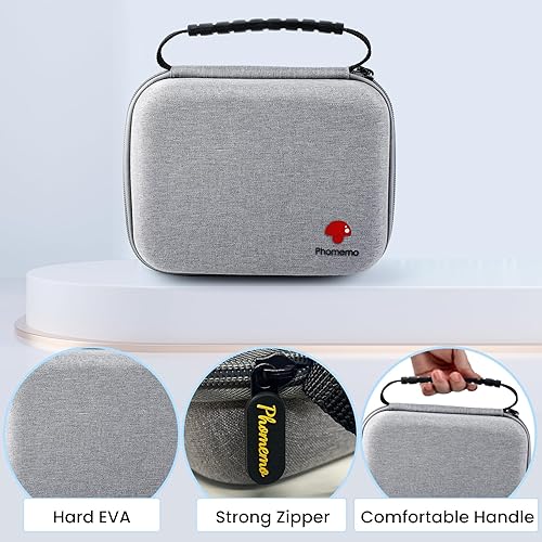 Miniatura 2 de Phomemo Estuche rígido de EVA para impresora etiquetadora M110/M120/M150/M220/M250/M100/M221, TP31 Impresoras de plantillas de tatuajes - Soporte