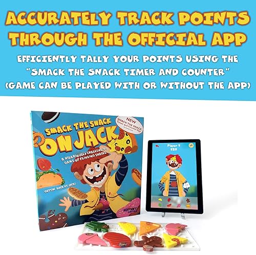 Miniatura 4 de Smack The Snack on Jack - Lanza aperitivos para golpear a Jack y ganar - Divertido juego familiar para niños y adultos - Juego de fiesta para niños