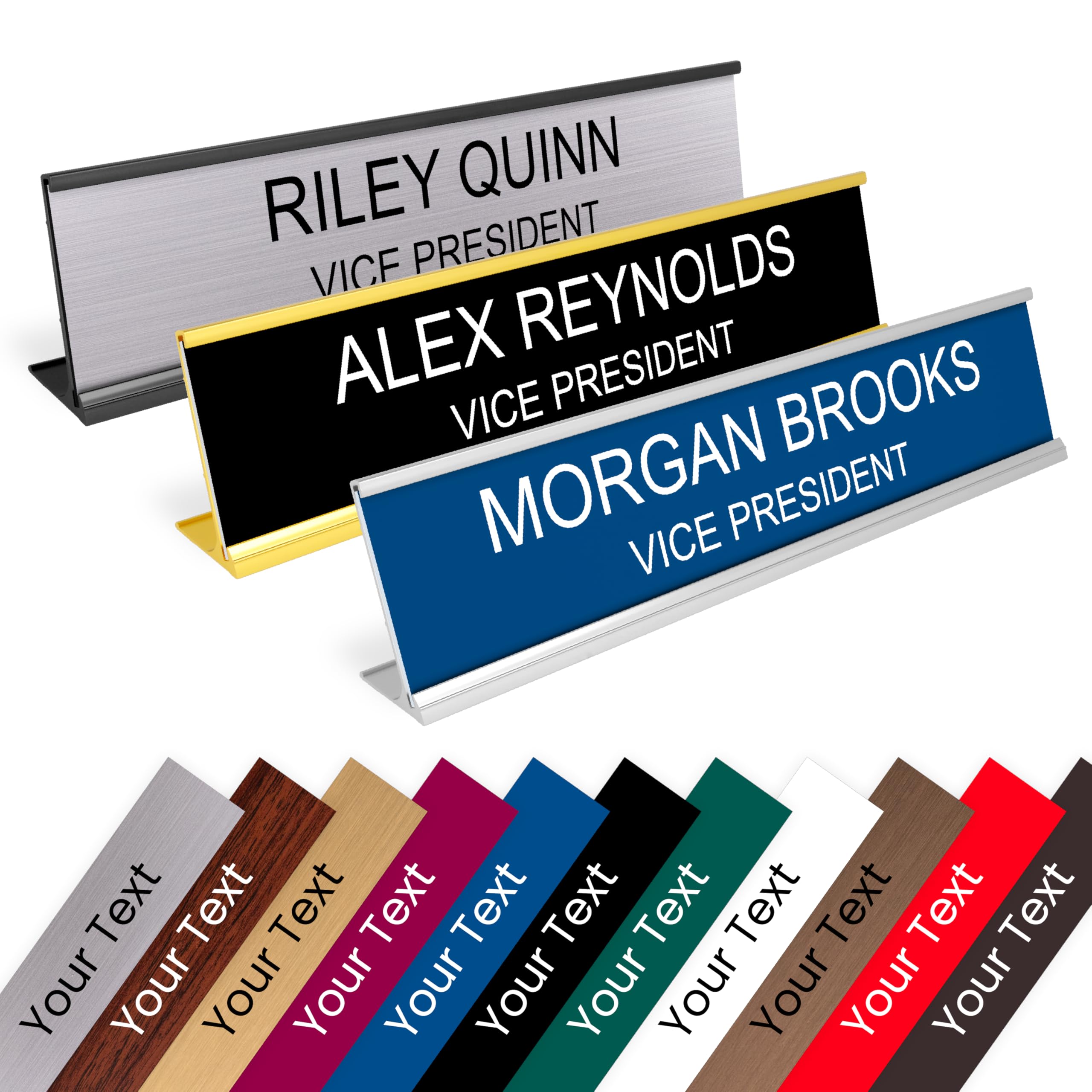 Amazon.com: ExcelMark Custom Name Plate for Desk or Door – 14
