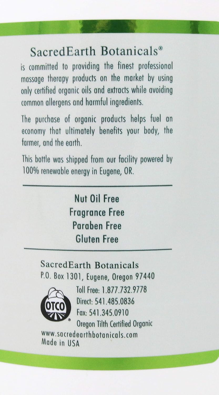 Organic Massage Oil Blend (1 Gallon) - Unscented, Nut Oil Free, Gluten Free and USDA Certified Organic - Image 2