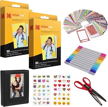 Kodak 2x3  Premium Zink Paper 100 Pack Scrapbook Bundle