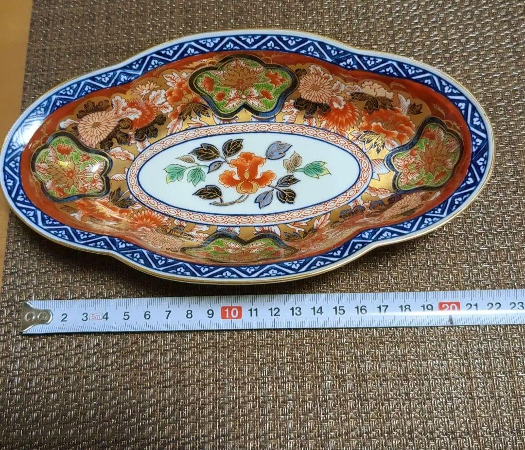 有田焼極錦古伊万里　金彩舟形皿 日肥其泉　昭和年製　賞美堂 Amazon.co.jp: 有田焼 其泉窯 極錦金彩古伊万里様式 日肥其泉 年