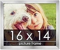 Vista 85 de Marco de 28 x 36 pulgadas de madera de peltre plateado con plexiglás acrílico UV, parte trasera de tablero de espuma y accesorios incluidos