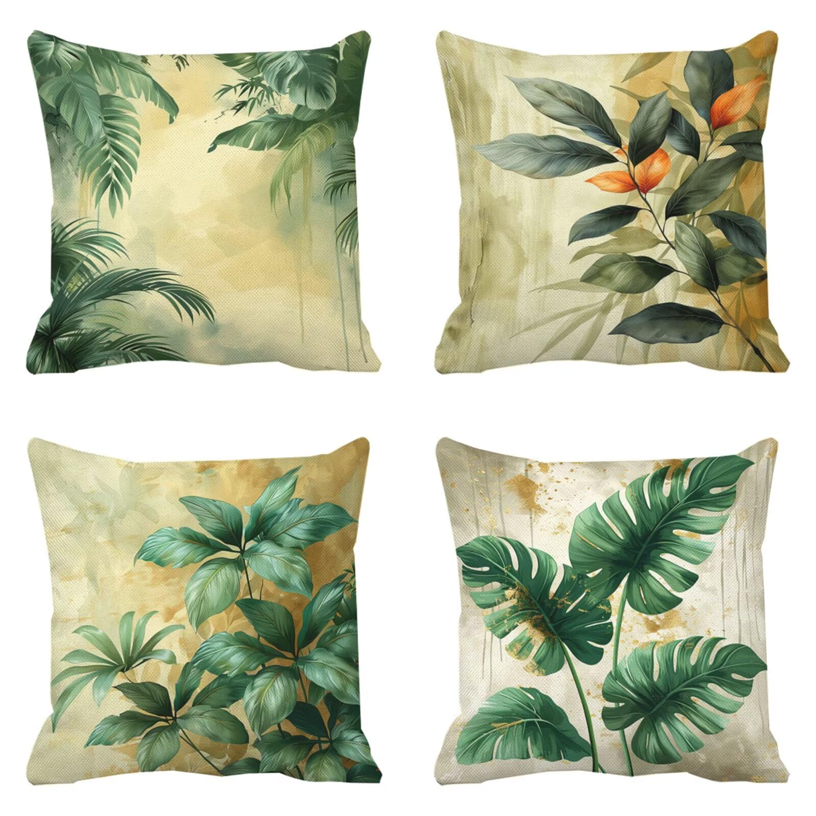 Salon de jardin extérieur carré housse coussin 55x55 imperméable vert grand taie oreiller