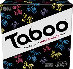 Hasbro Gaming Taboo Classic Game, Party Word Guessing Game for Adults and Teens, Board Game for 4+ Players Ages 13 and Up