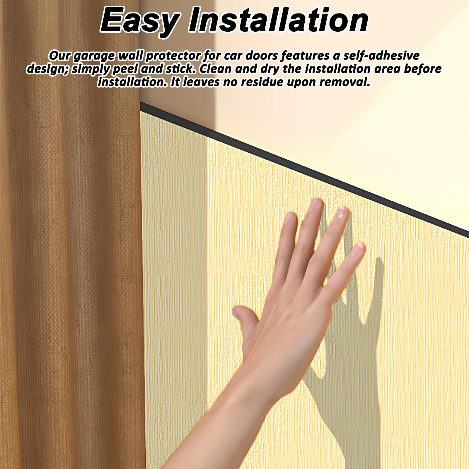 Protector Pared Garaje para Parking, Protector Columnas Garaje Autoadhesivos de Esponja, Protección contra Arañazos/Impactos para Puertas Coche Borde Parachoques Esquinas(Light Gray,2 mx95 cm)