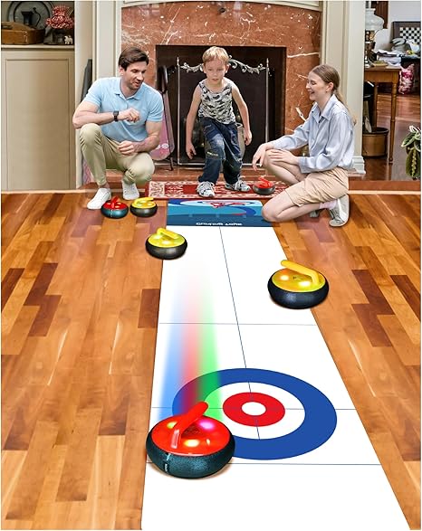 Amazon.com: CT SPORTS Air-Power Curling Set – Indoor Games Floating ...
