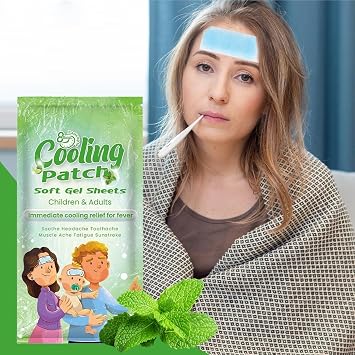 Cooling Gel Sheets Instant Pad, Forehead Sheet, Portable