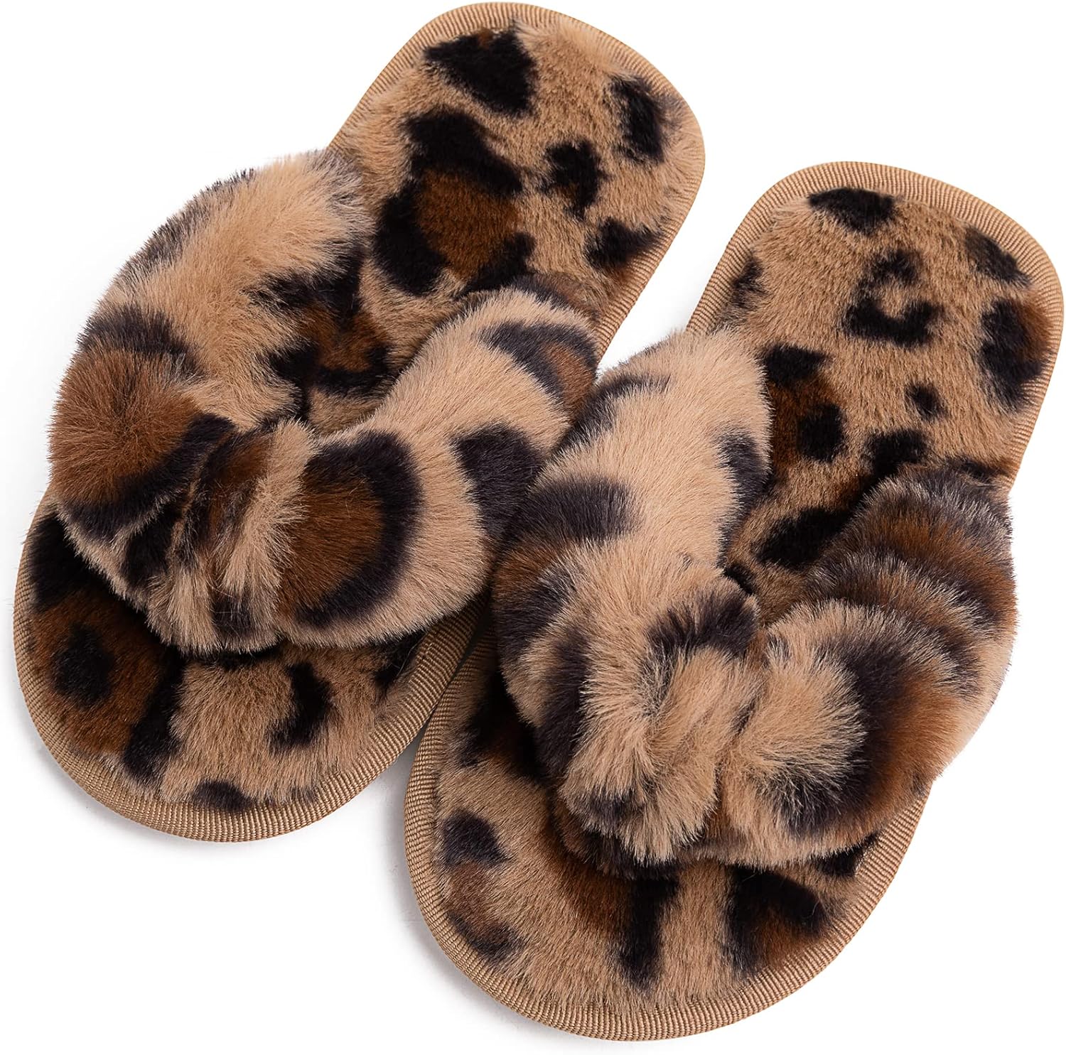 Plush Slippers Avon Leopard Print Slippers Slide Slippers Avon