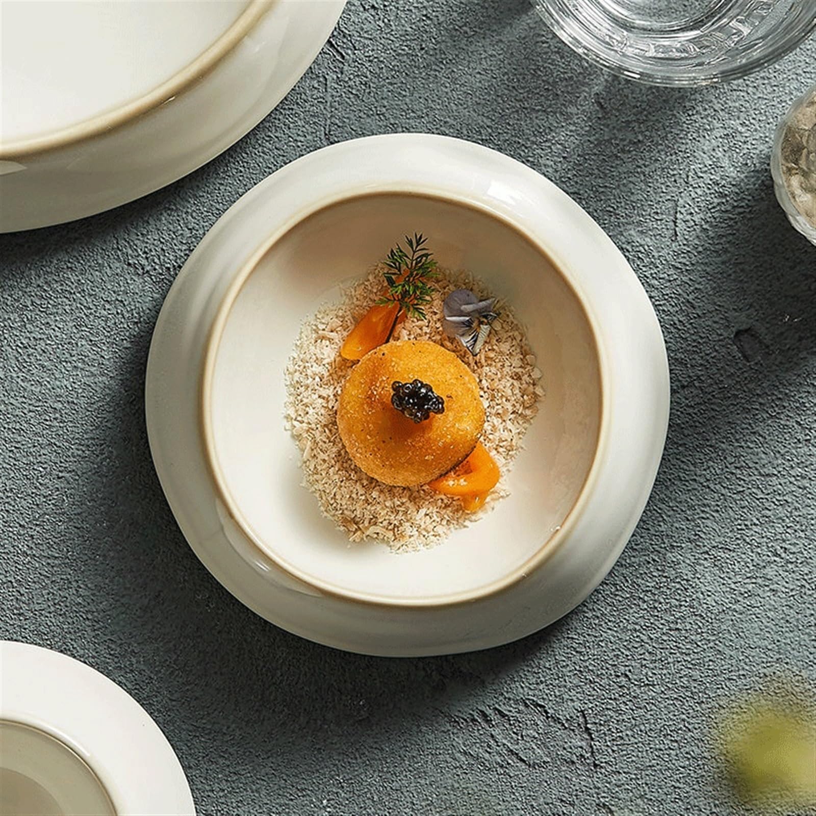 Platos Grandes Modernos para la Cena, Plato de cerámica para Servir, Plato de Pasta para el hogar, Plato de Postre, tazón para refrigerios, tazón para Pasteles, tazón para Ensalada