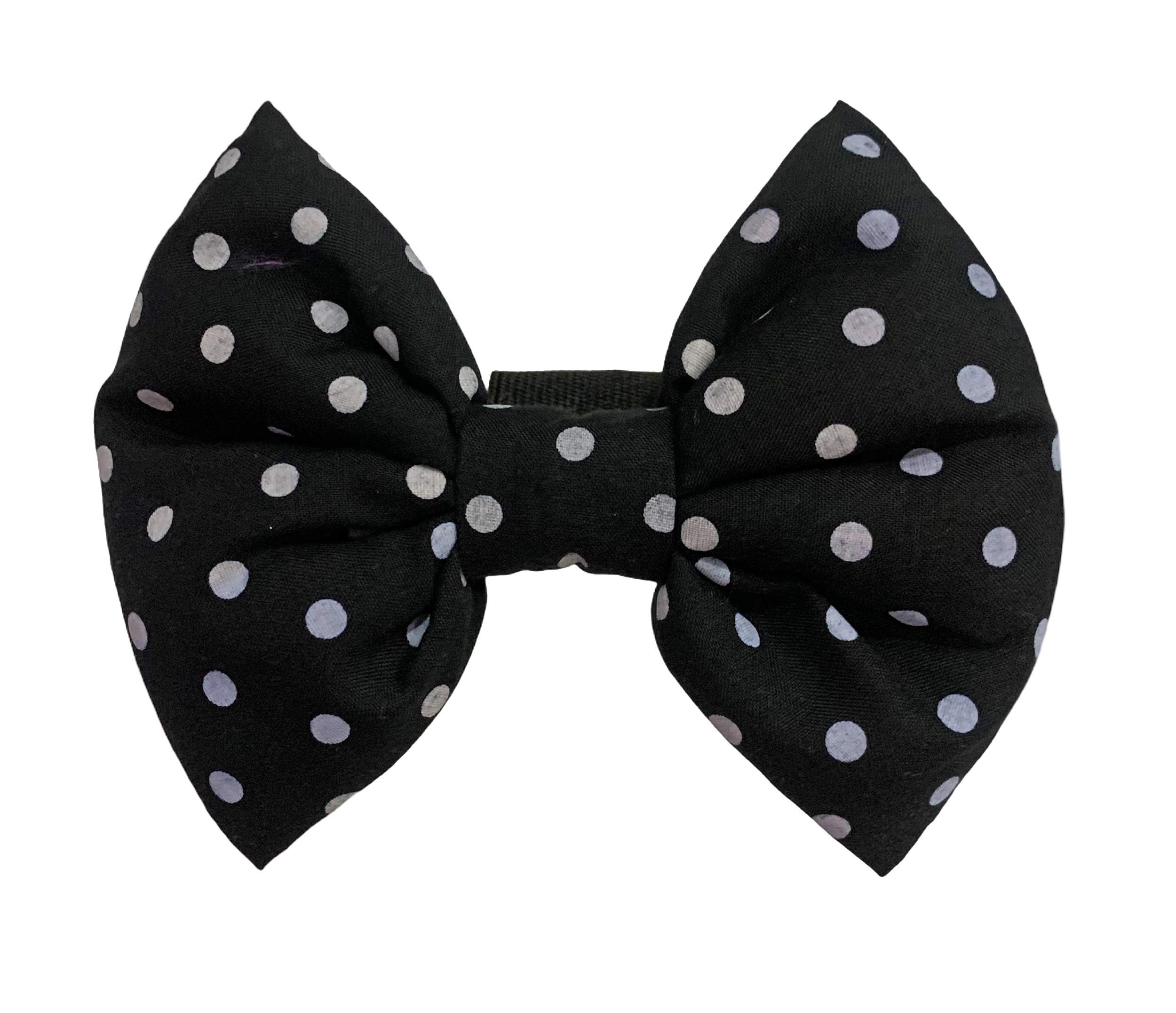 For The Fur Kids Black & White Polka Dots Classic Bow Tie for Dogs and Cats (with Adjustable Strap) (B07WYR2TST) Amazon Price History, Amazon Price Tracker