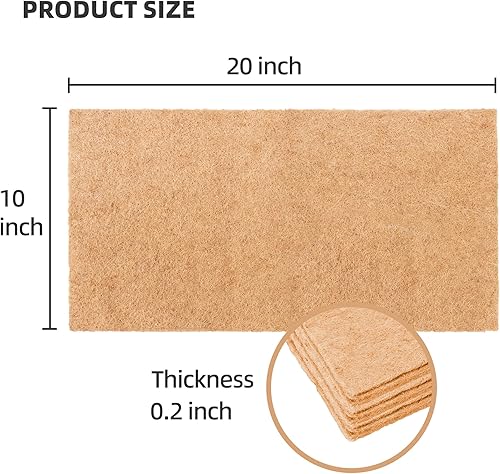 Miniatura 2 de U0U 10 alfombrillas de cultivo de yute, 10 x 20 pulgadas, alfombrillas de cultivo de cáñamo para microverdes, bandejas de cultivo de microverdes,