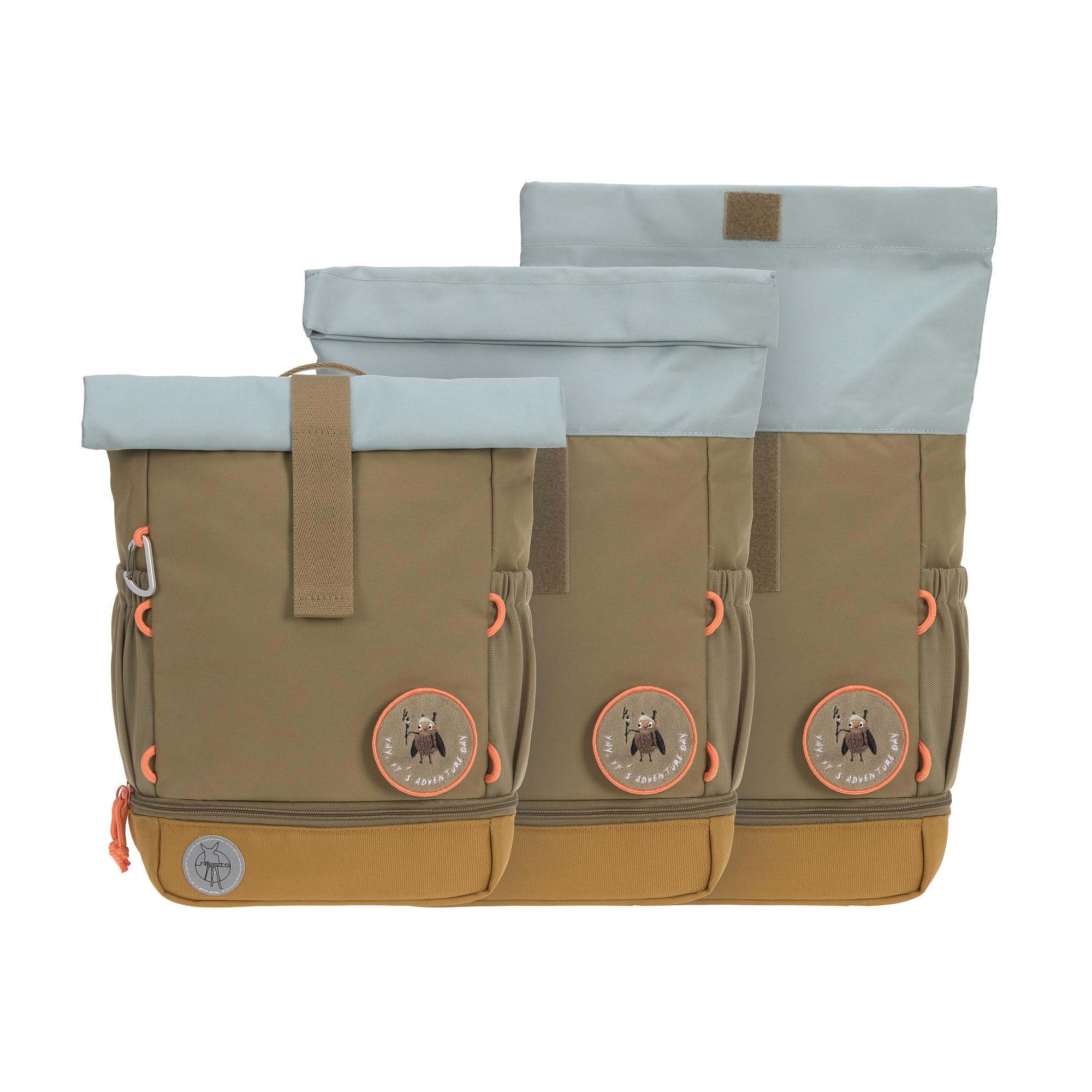 LÄSSIG Mochila Infantil Rolltop con Correa de Pecho Repelente al Agua, 11 litros/Mini Rolltop Backpack