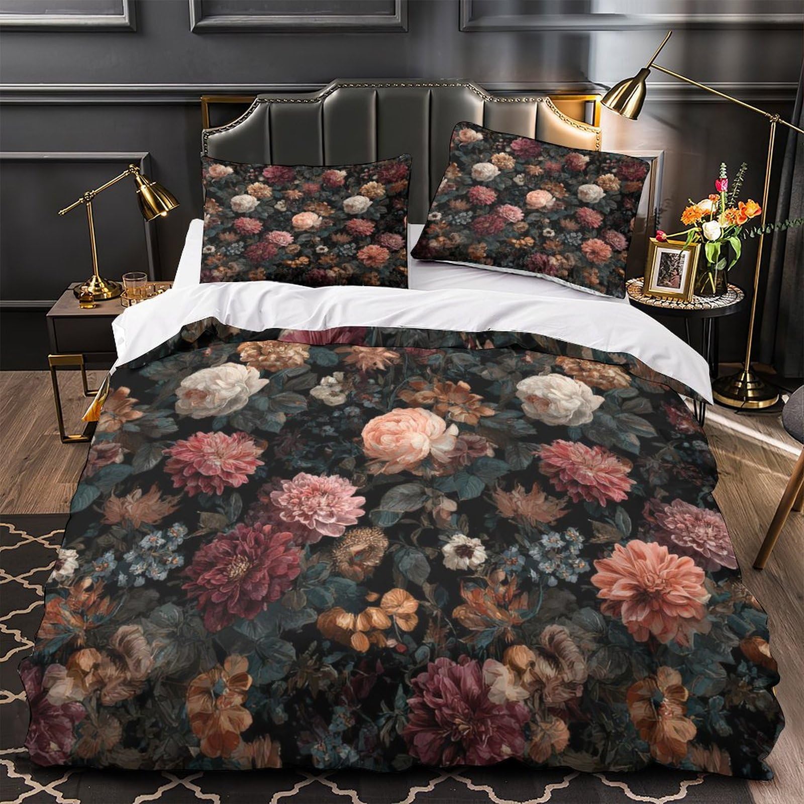 Housse de couette 3D imprimée Chien de Camping Vintage toucher doux microfibre supérieure 260x220