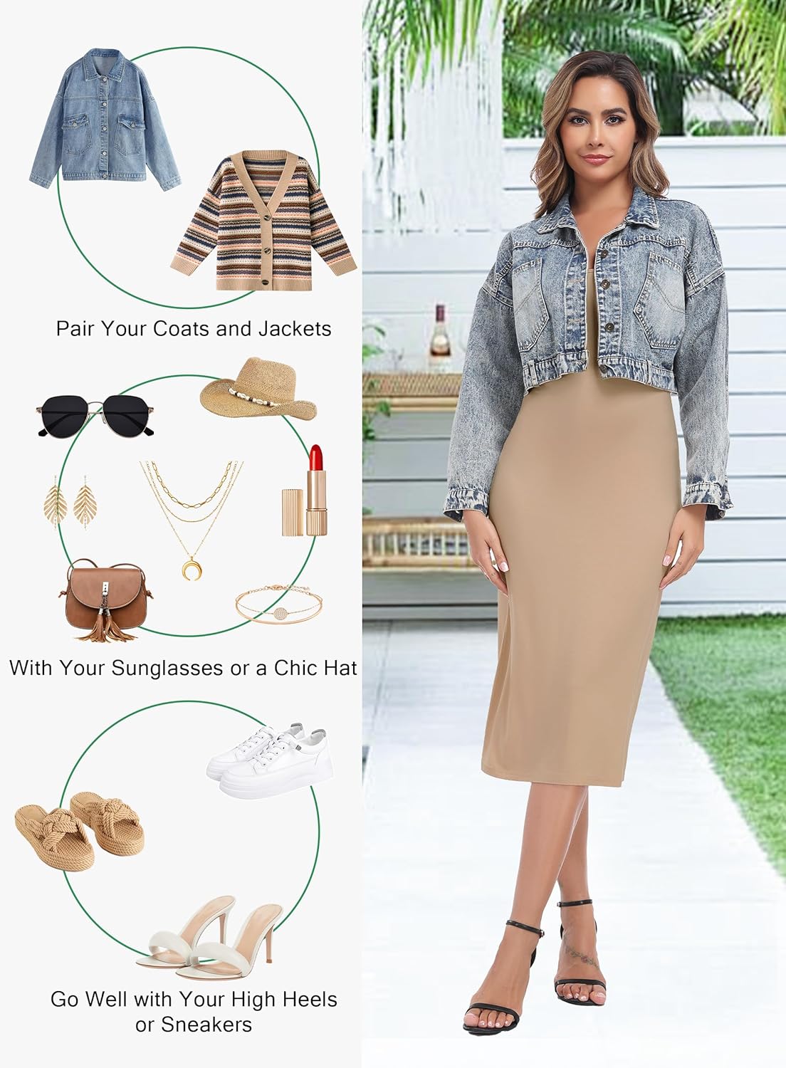 Lovasy Women's Full Slip for Under Dresses Cami Slip Mini Dress Adjustable Straps Basic Long Full Slips Nightgown S-3XL - Image 3