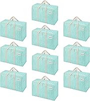 Vista 45 de VENO - Paquete de mudanzas, cajas de almacenamiento para embalaje universitario con tapas alternativas, para dormitorio, extragrande, asas