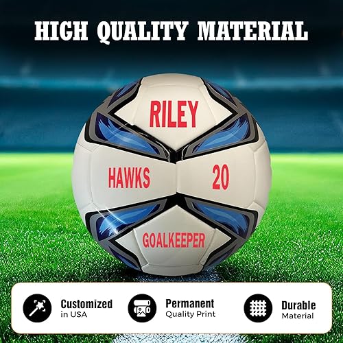 Miniatura 6 de HAMMET Balón de fútbol personalizado, tamaños 3, 4 o 5, varios colores