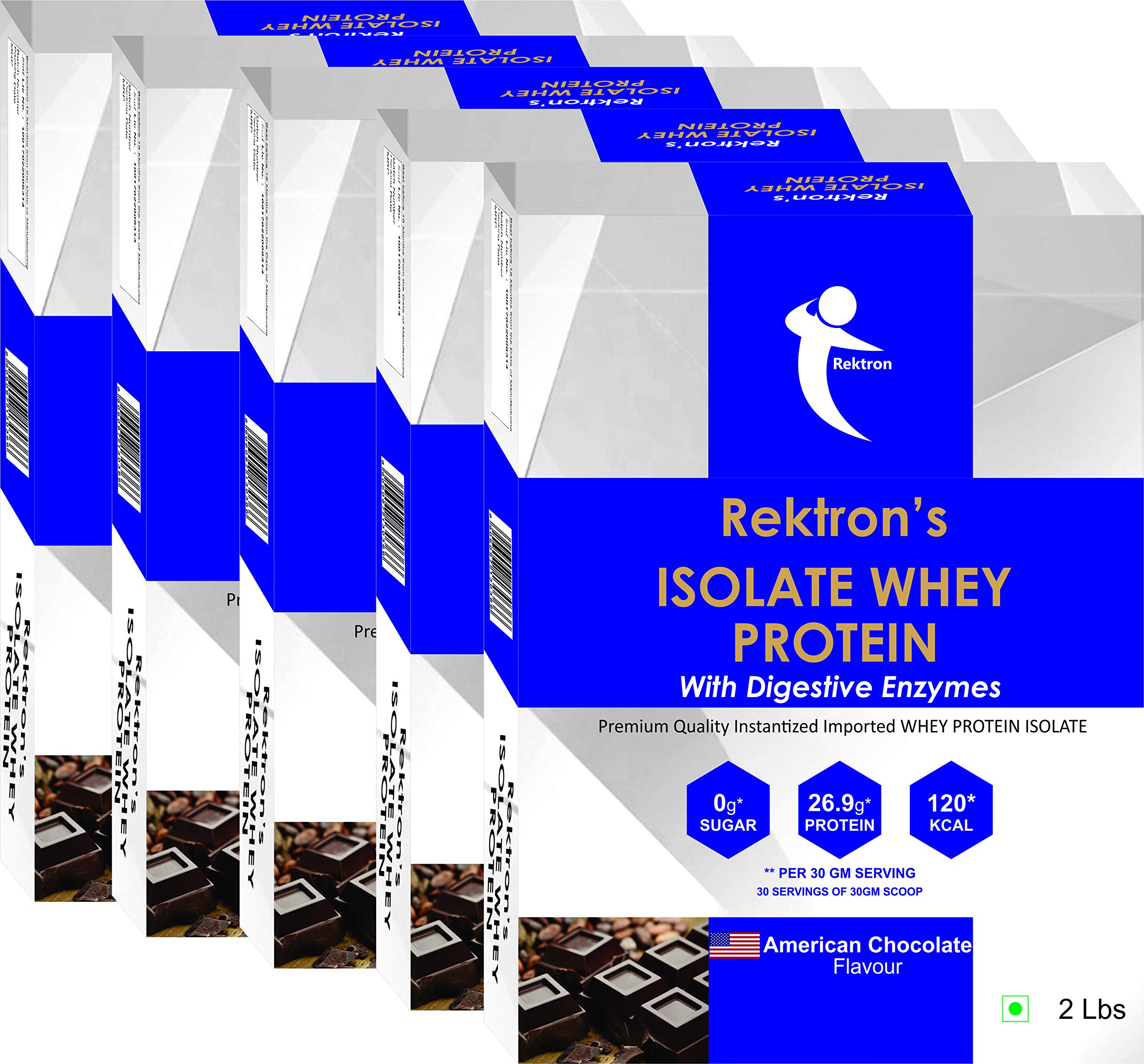 Buy Rektron Isolate Whey Protein 90 Protein 26.9g Digestive Enzymes Zero Sugar Low Carb